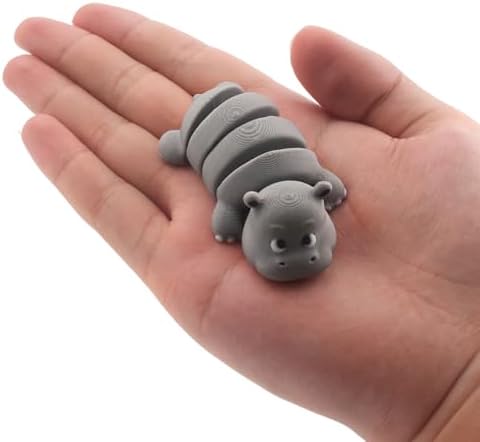 EMM-MaMaLike 3D Printed Poseable Hippopotamus Statue