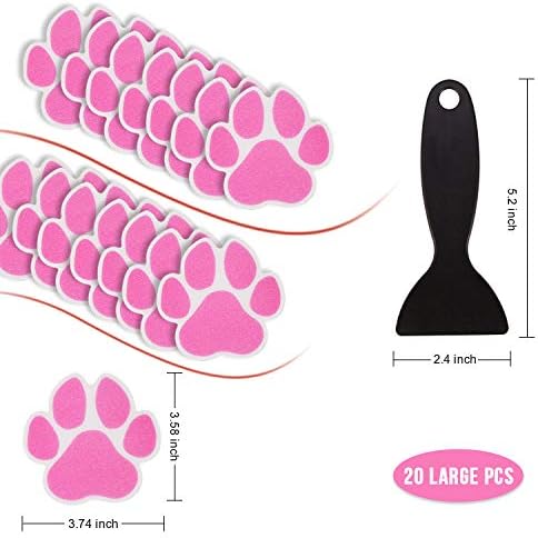 Non-Slip Bathtub Stickers with Scraper Pink