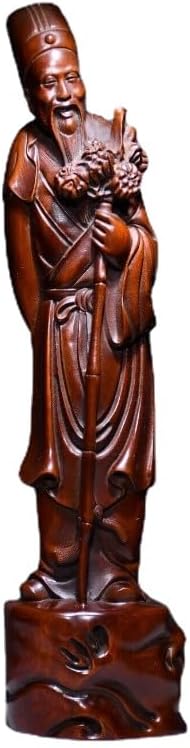 LimpaC Boxwood Doctor Li Shizhen Meditating Statue