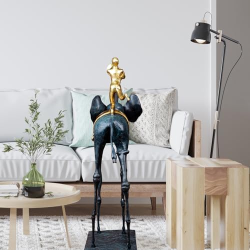 Blue Bronze Elephant Sculpture - 256 Tall Home Dcor