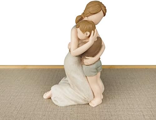 Mother and Son Figurines Statues Ivory