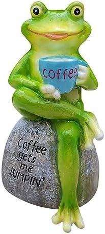 Sitting Frog Garden Statue - Home Decor Figurine 1