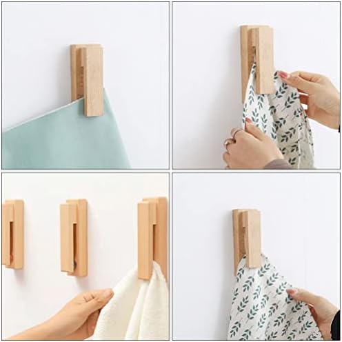 Cabilock Modern Solid Wood Towel Hook