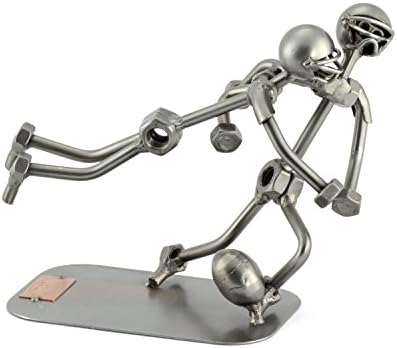 Steelman24 Football Tackle Metal Sculpture Handmade in Germany