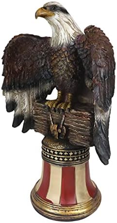 Ebros Independence Day Liberty Bell Eagle Decor Figurine