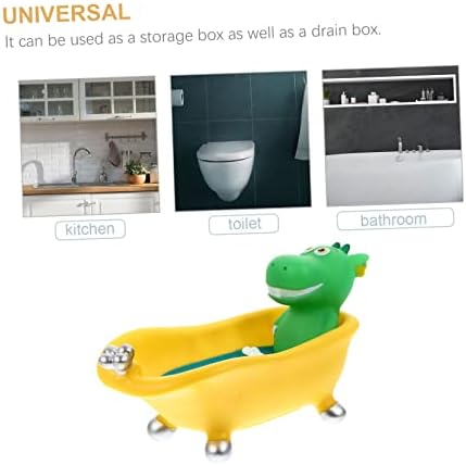 Unomor Dinosaur Soap Dish with Drain Hole