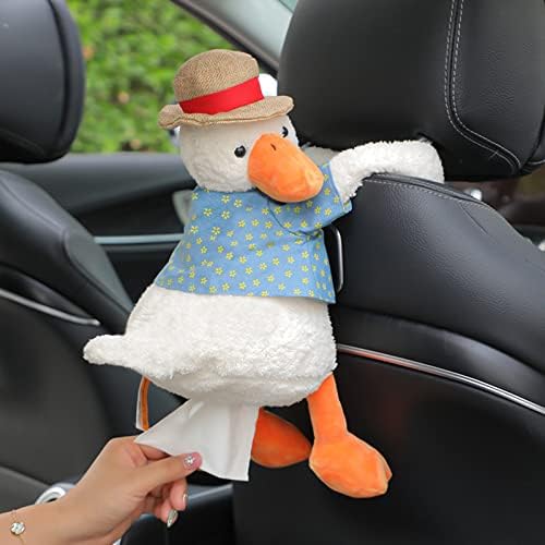 DULRLLY Cute Duck Butt Tissue Holder for Car