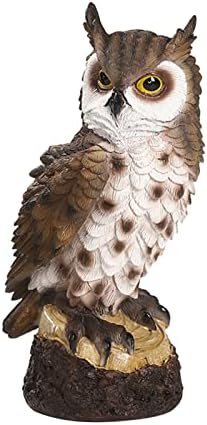 Mini Resin Owl Statue Decor for Home Office Entryway