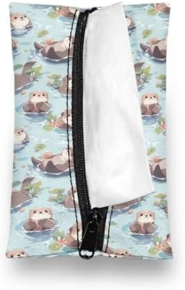 Binienty Cute Otter Purse Tissue Holder for Women Girls