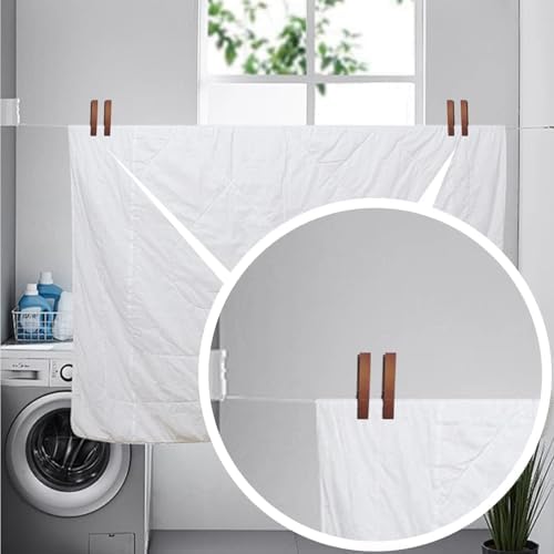 Wood Towel Hooks for Bathroom Dark Brown L Size