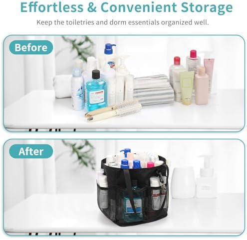 Onemoky Mesh Shower Caddy Portable for College Dorm Room Essentials