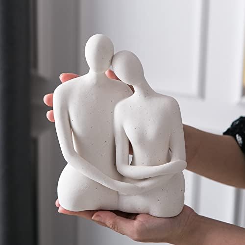Modern Couple Figurines - Abstract Love Sculpture for Home Decor