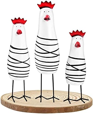 Notakia Wooden Rooster Home Decor Set of 3