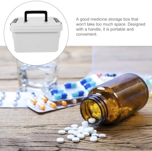 FRCOLOR Double-Layer Medicine Cabinet Organizer