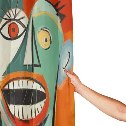 Laughing Boy Shower Curtain Set with 12 Hooks 72x72in