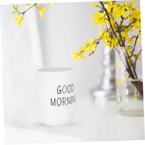 HOLIDYOYO Mouthwash Cup Holder Modern Design Plastic Toothbrush Cup Organizer