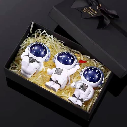 Blue Stars Astronaut Statues Resin Space Decor Figurines