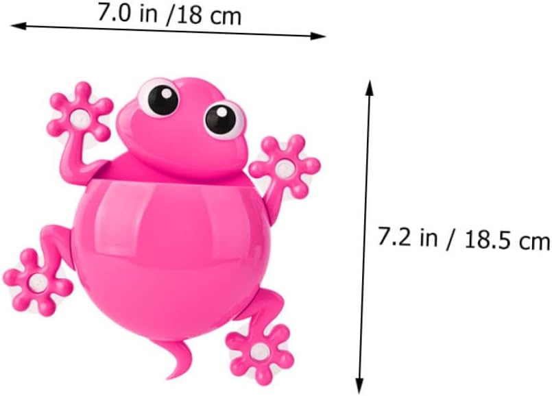 2Pcs Cute Cartoon Gecko Toothbrush Holder with Suction Cup
