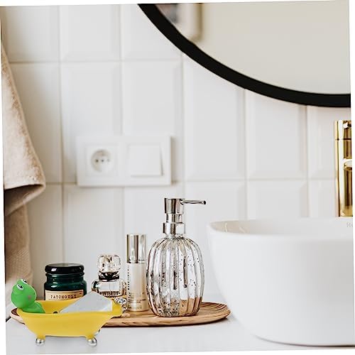 Frog Shape Drain Soap Dish for Bathroom Decor