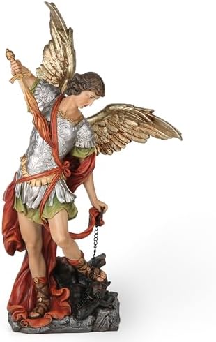 BC Catholic St Michael Statue 17 Inch Religious Decor
