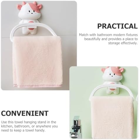 HAKIDZEL Hanging Towel Rack Cartoon Design for Bathroom