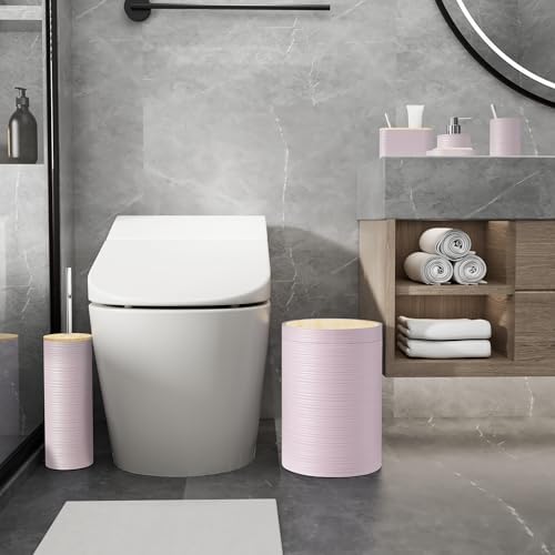Fun Memories Bamboo Bathroom Accessories Set 6 Piece