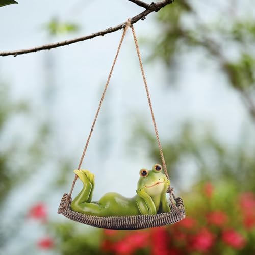 Funny Hanging Frog Statue for Home Decor
