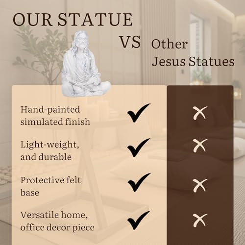 Peace of Christ 10 Inch Marble Statue - Spiritual Decor