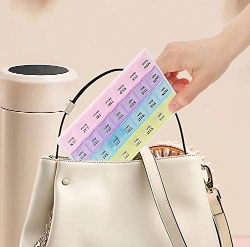 Fragolucyou Medicine Cabinet with 3 Tier and 7 Day Pill Organizer