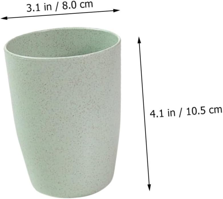 BRIGHTFUFU Wheat Straw Toothbrush Cup Holder for Bath