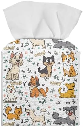 AFPANQZ Funny Cartoon Dogs Tissue Box Holder