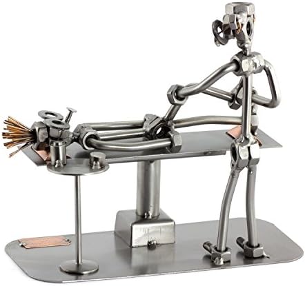 Handmade Physiotherapist Sculpture Nuts Bolts Ornaments