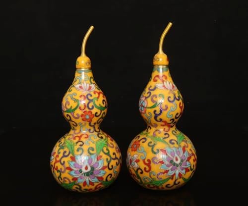 Julrybox Feng Shui Gourd Brass Wu Lou Statue