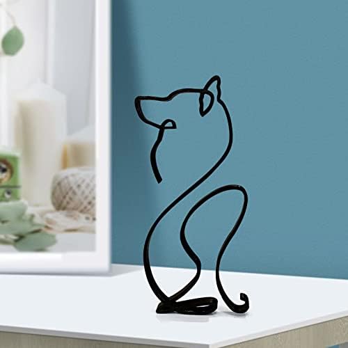 Minimalist Dog Statue Small Figurine Home Decor