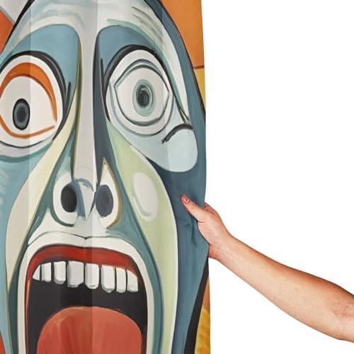 Laughing Boy Shower Curtain Set with 12 Hooks 72x72in 1