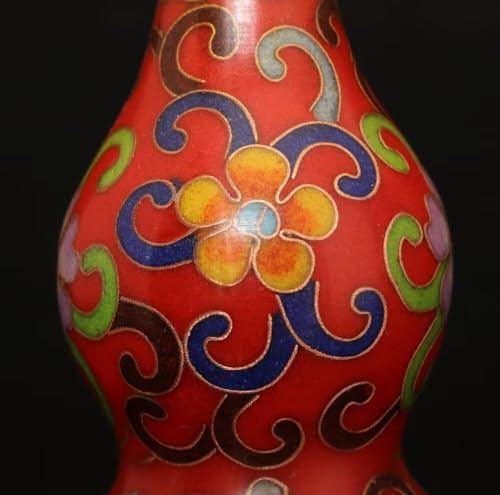 Julrybox Brass Gourd Feng Shui Sculpture 3x3x63IN