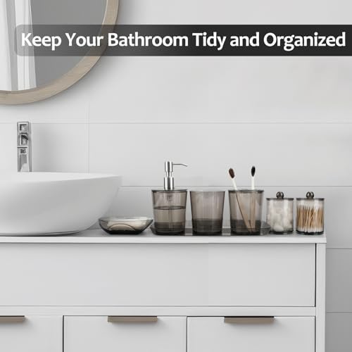 COAZEX 7-Piece Black Bathroom Accessories Set
