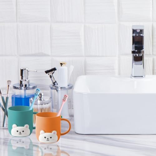 2 Pieces Toothbrush Tumbler for Kids and Travel 1