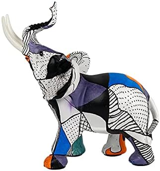 Nudsfuii Miniature Statue Elephant Decor for Living Room