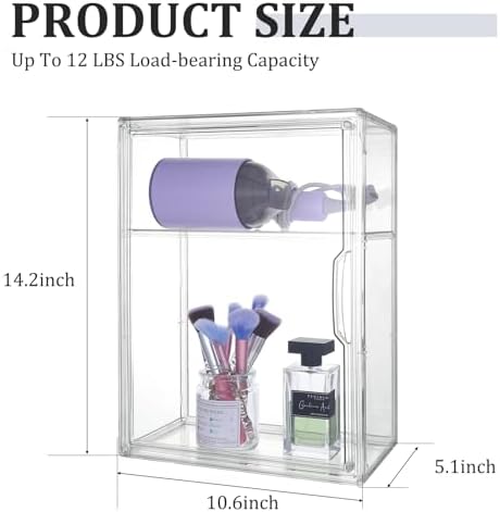 HOFURME Clear Medicine Cabinet for Small Bathrooms