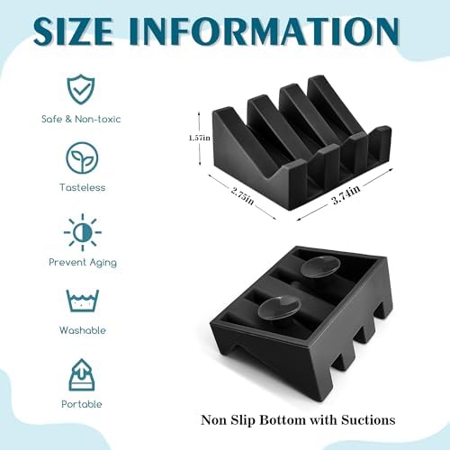 Upgrade Suction Silicone Soap Dishes with Drainage