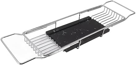 Fafeicy Metal Marble Bathtub Rack with Anti-Slip Design