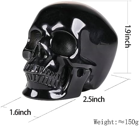 MRSKULL 25 Inch Halloween Crystal Skull Statue