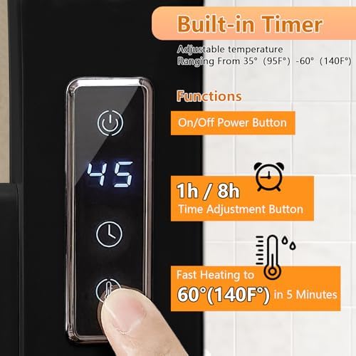 Verida Towel Warmer Rack with Timer and Temperature Control