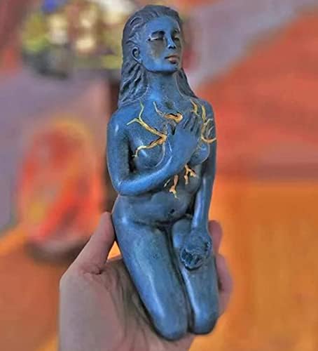 SHINILY Self Love Goddess Sculpture Blue 71 Inch Statue