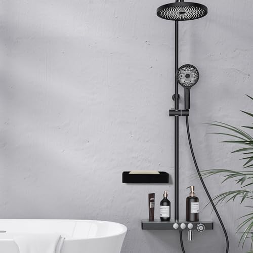 Stainless Steel Black Soap Dish Holder Wall Mount
