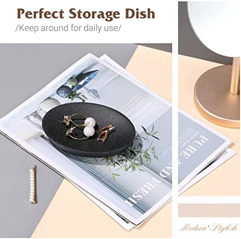 Shinowa Gravel Black Soap Dish - Mini Resin Storage Tray