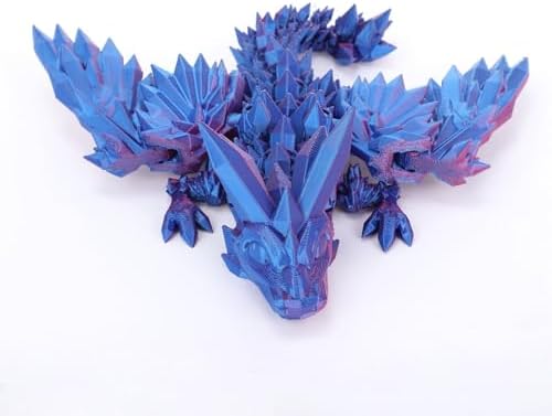 Nudsfuii 3D Printed Articulated Dragon Decor Statue