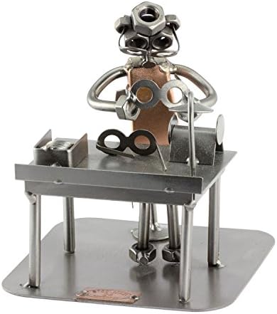 Steelman24 German Crafted Metal Sculpture Nuts and Bolts Figurine