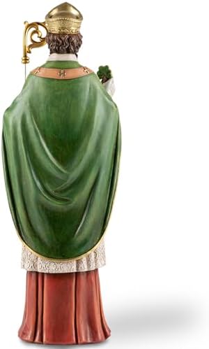 14 H Saint Patrick Religious Statue Resin Decor